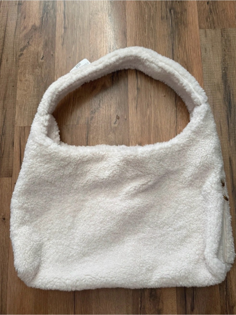 American Eagle Outfitters Cream Sherpa Shoulder Bag